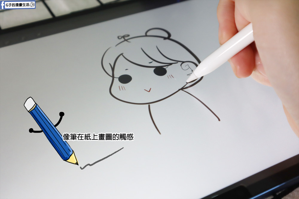iPad蘋果平板保護貼-iCCUPY 黑占磁吸抗眩光類紙膜 畫圖開箱實測 @G子的漫畫生活