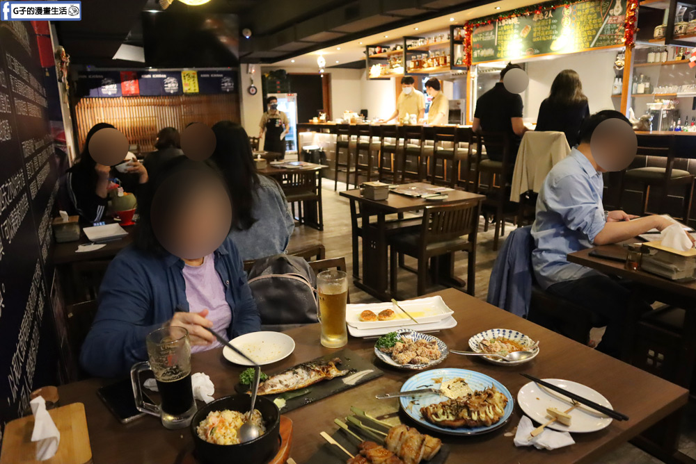 板橋居酒屋-三颯舞和洋酒食,日式串燒與餐酒創意料理,捷運板橋車站/邊寵物友善餐廳 @G子的漫畫生活
