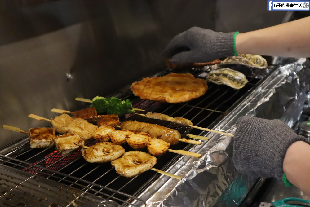 永和美食-柒息地串燒居酒屋,內用外帶消夜的好地方,最便宜$19起外帶89折，近頂溪站 @G子的漫畫生活