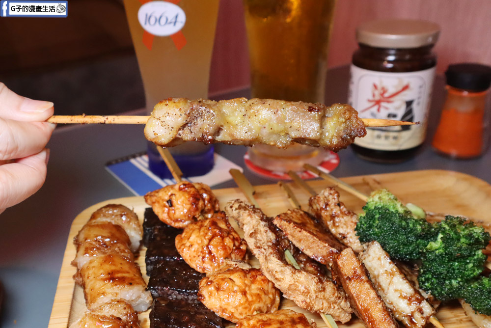 永和美食-柒息地串燒居酒屋,內用外帶消夜的好地方,最便宜$19起外帶89折，近頂溪站 @G子的漫畫生活