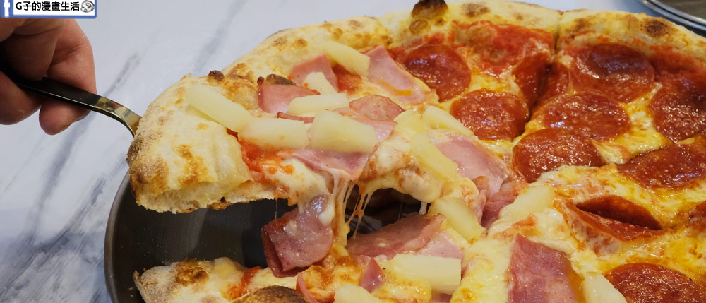 三重美食-凱薩披薩 Caesar&#8217;s pizza菜單,雙拼美式披薩+炸雞好吃,近三重商工 @G子的漫畫生活