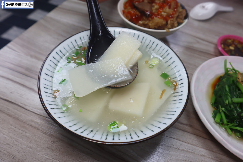 中和廟口美食-双囍油飯(黑白切),油飯、紅燒肉、炸豆包、粉腸湯必吃 @G子的漫畫生活 中和廟口美食-双囍油飯(黑白切),油飯、紅燒肉、炸豆包、粉腸湯必吃 @G子的漫畫生活