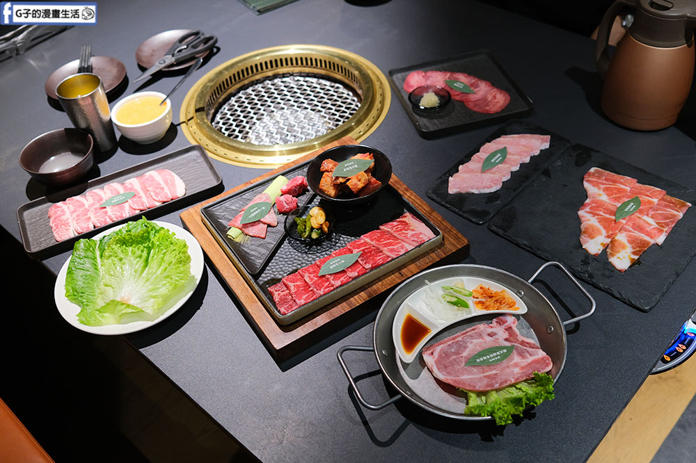 台中燒肉-森森燒肉 台中站前秀泰店,半自助吧吃到飽,甜點比燒肉更出色 @G子的漫畫生活