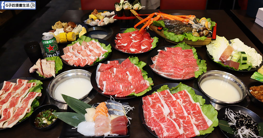 土城吃到飽火鍋-八雲町和牛海鮮鍋物菜單,日本和牛、生魚片、海鮮、肉品、菜盤、甜點吃到飽火鍋只要988！ @G子的漫畫生活
