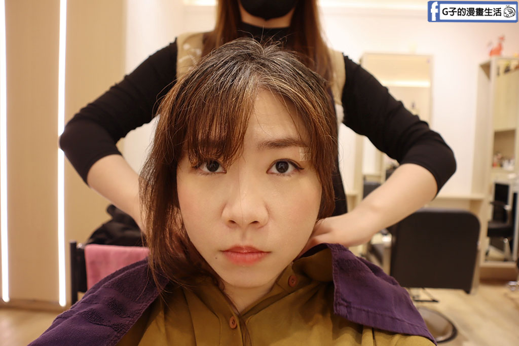 板橋染髮推薦 HITO Hair 館前店-白髮掰掰~染咖啡茶色顯白，護髮髮質升級! @G子的漫畫生活