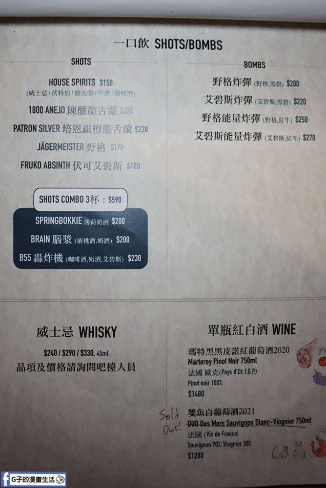 Lane 72 Bistro英式餐酒館-板橋酒吧平日暢飲,不到500就能喝生啤/調酒 @G子的漫畫生活