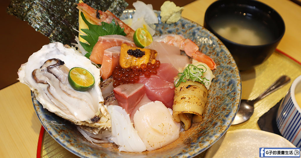 【信義區日本料理】安吉食堂-豪華生魚片丼飯,也有無菜單料理、握壽司、日式定食 @G子的漫畫生活