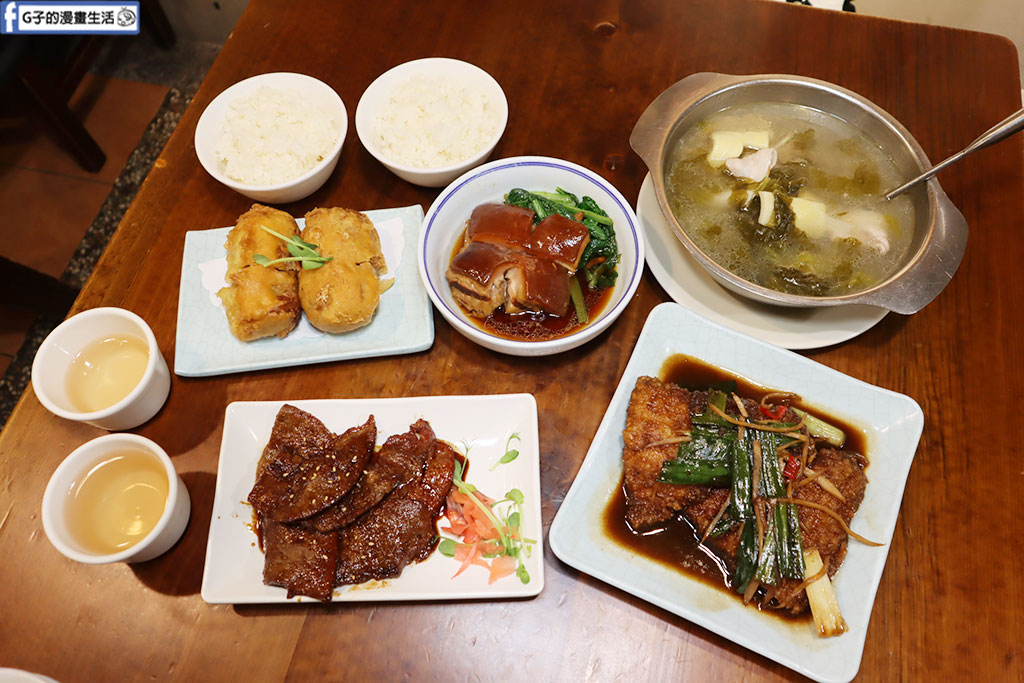 東門捷運站美食-喫飯食堂,兩個人也能吃的永康街台菜餐廳 @G子的漫畫生活