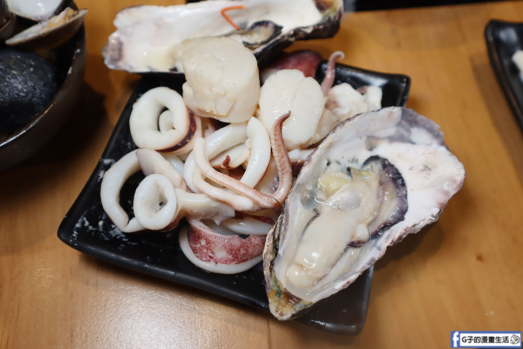 中永和美食-樂野鍋物壽星蝦/壽星蛤蜊,樂野牛奶鍋+麻辣鍋最好喝,雙人海陸餐CP值高 @G子的漫畫生活