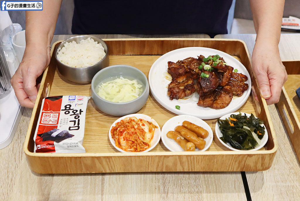板新站韓式料理推薦｜波爺韓式中華料理菜單、小菜無限供應、外帶85折超划算 @G子的漫畫生活
