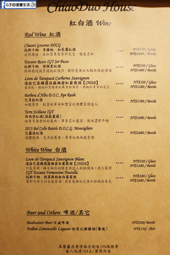 台北東區義式餐廳｜巧哚洋房－聖誕節浪漫約會餐廳首選！大安區隱藏版美食 @G子的漫畫生活