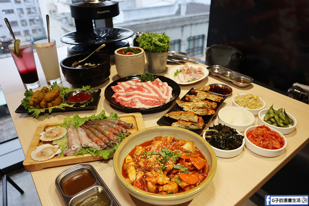 桃園火車站美食推薦|燒桶子韓食烤肉統領店:無煙燒肉約會首選!秘醬豬肉、春川辣炒雞與海鮮煎餅超滿足 @G子的漫畫生活 桃園火車站美食推薦|燒桶子韓食烤肉統領店:無煙燒肉約會首選!秘醬豬肉、春川辣炒雞與海鮮煎餅超滿足 @G子的漫畫生活