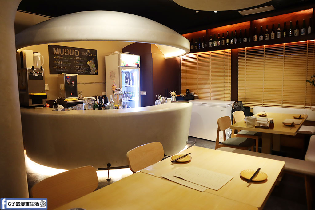【大安區居酒屋】暮所Musuo｜下班後的結合日式炭火與時尚調酒吧，夢幻醬烤提燈與極大蘆筍豬肉捲，商務聚餐也能優雅不留炭火味 @G子的漫畫生活