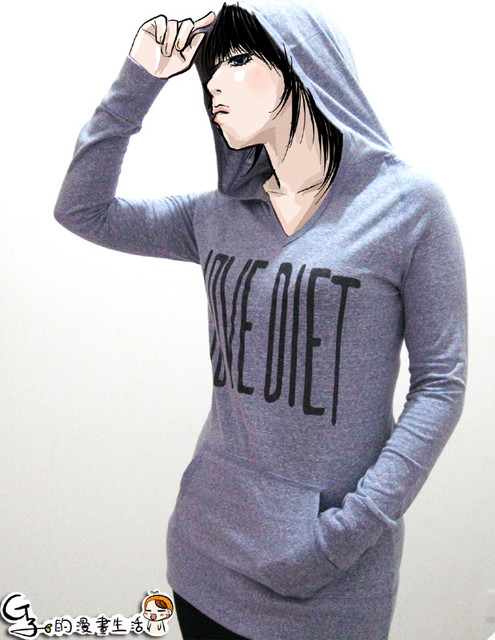 *試穿*2012冬天超有個性的美式酷酷純棉帽T+漫畫穿搭~ @G子的漫畫生活