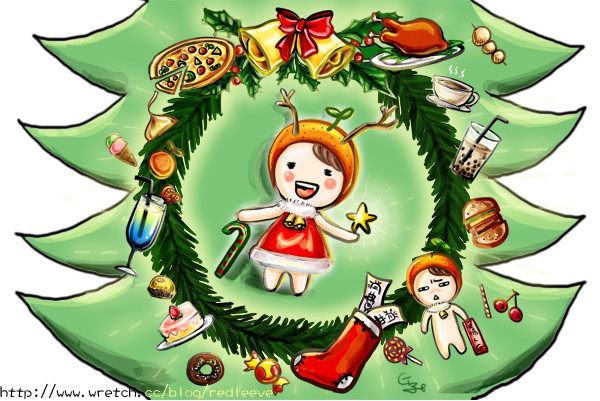 活動「花叢Xmas特典」打造最長聖誕樹&#8221;G子&#8221;鉅獻(內有賀圖) @G子的漫畫生活