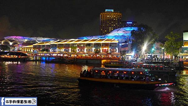 新加坡遊記-自助行第二天夜晚全球最大FLYER膠囊摩天輪.克拉碼頭(無敵夜景~) @G子的漫畫生活