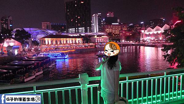 新加坡遊記-自助行第二天夜晚全球最大FLYER膠囊摩天輪.克拉碼頭(無敵夜景~) @G子的漫畫生活