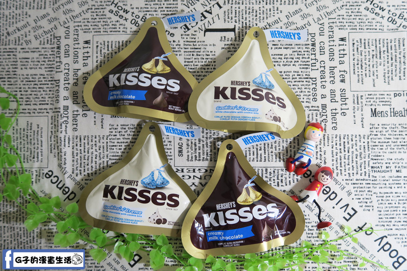Hershey&#8217;s Kisses水滴巧克力-小時候超愛的零食甜點-開箱文 @G子的漫畫生活