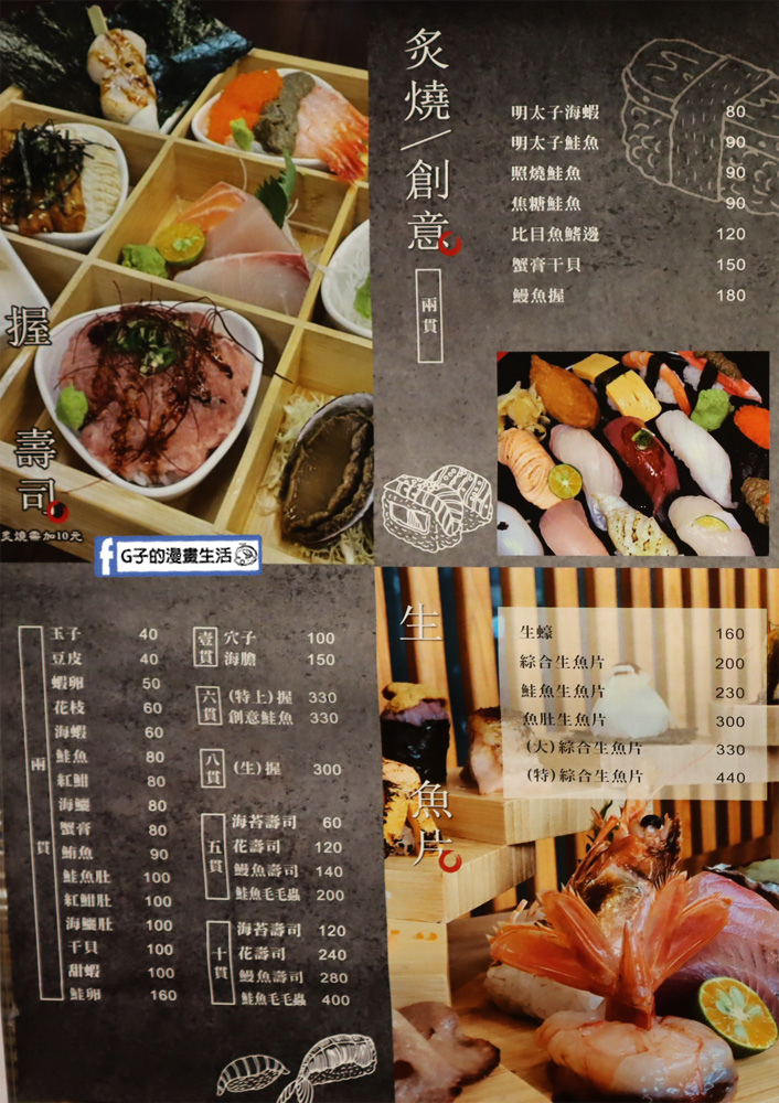 【內湖日式料理】澄食小人屋2店-平價生魚片丼飯,也有熟食喔!內湖排隊名店 @G子的漫畫生活