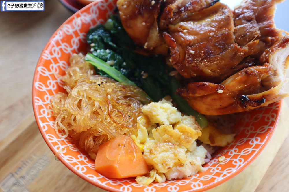 台北大安-石家烤肉飯,炭烤大雞腿霸氣蓋飯,信義安和站外帶美食.便當 @G子的漫畫生活