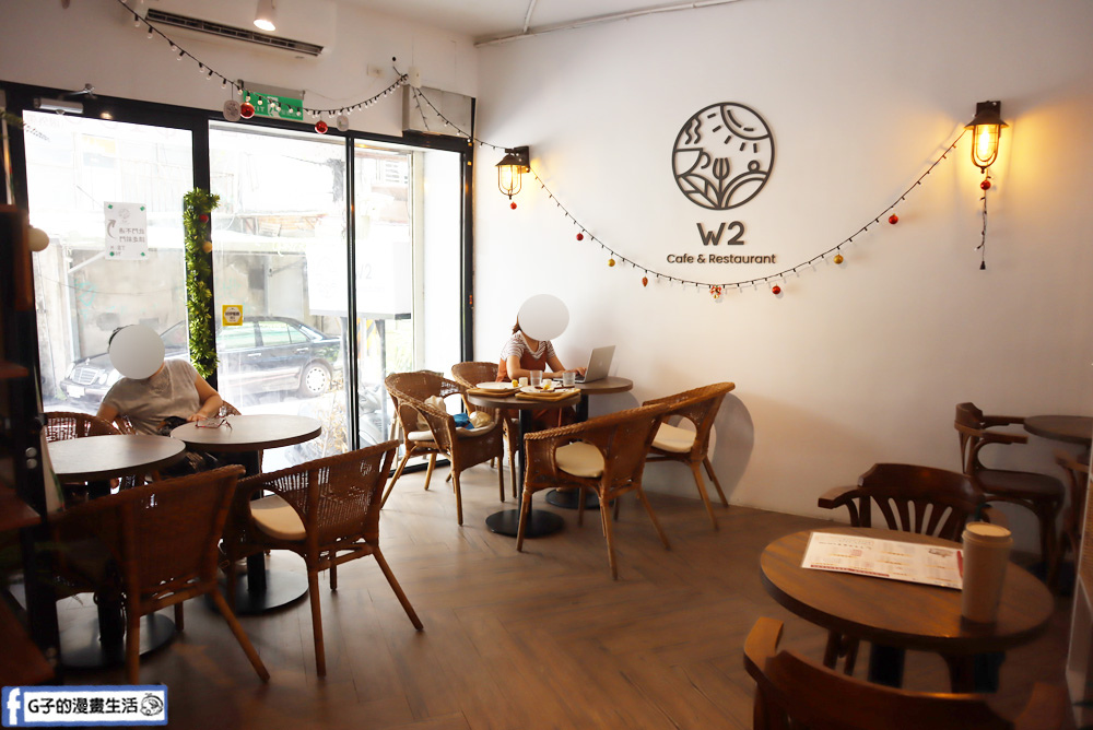 江子翠站-W2 Cafe &#038; Restaurant,板橋不限時咖啡廳,也是餐廳喔!下午茶甜點鬆餅CP值高 @G子的漫畫生活